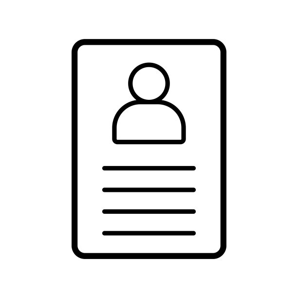 Id卡安全卡图标矢量设计模板图片下载