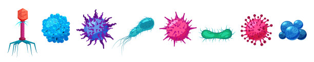 设病毒、细菌、细菌、微生物、疾病图片下载