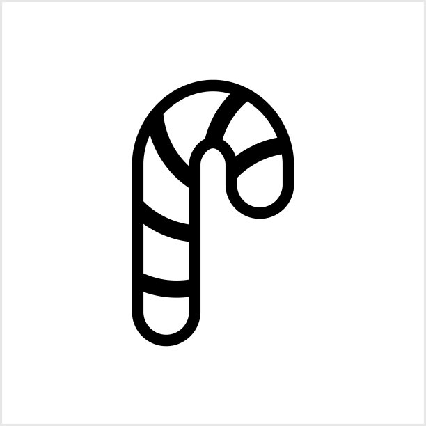 白色背景上的圣诞节涂鸦模版图标：甜蜜符号速写矢量插图（EPS 10）图片下载