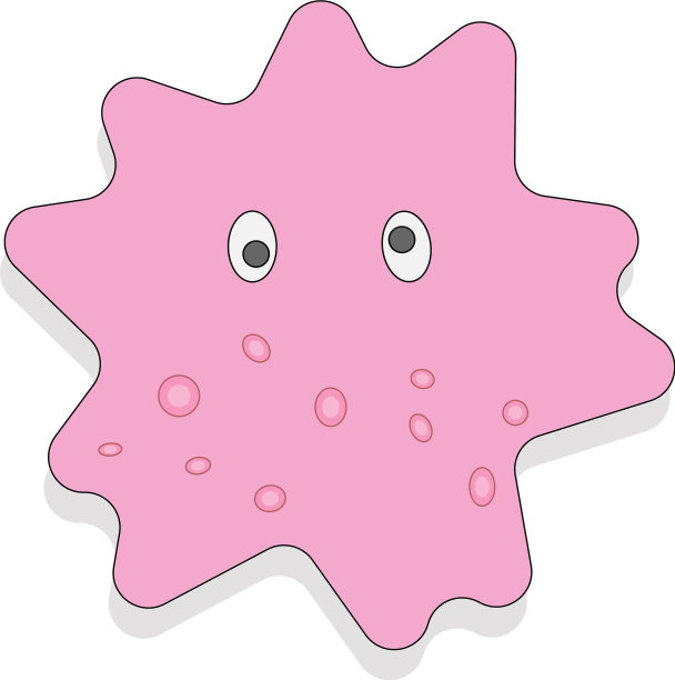 设置卡通细菌和病毒图片下载