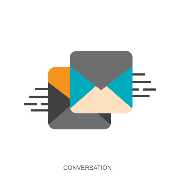 矢量图标移动聊天，实时聊天和社交网络孤立在白色背景图片下载