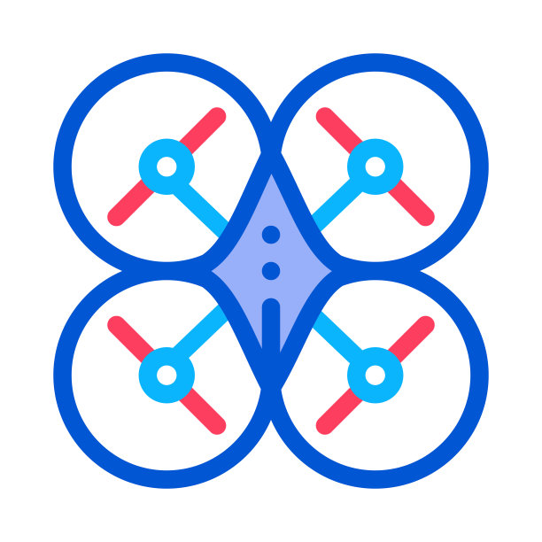 无人机玩具图标矢量轮廓插图图片下载