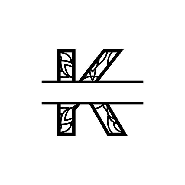 初始k分裂字母曼荼罗向量设计模板插图图片下载