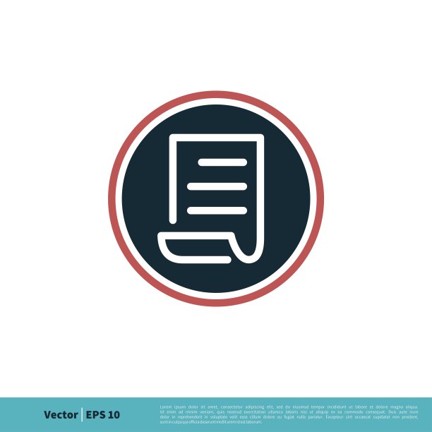 纸图标矢量标志模板插图设计。向量EPS 10。图片下载