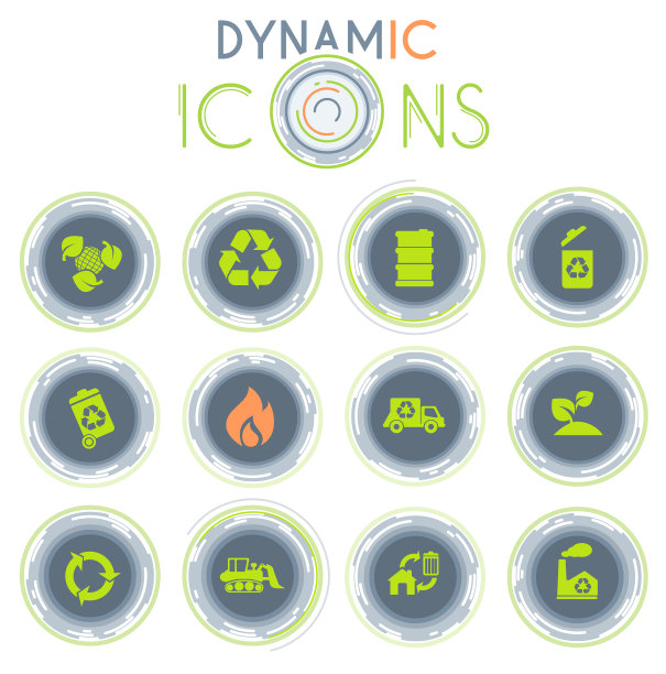 循环符号向量动态图标图片下载