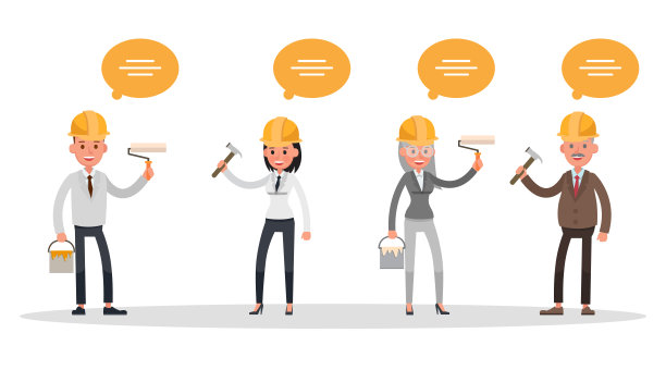 工人结构特征向量设计图片下载