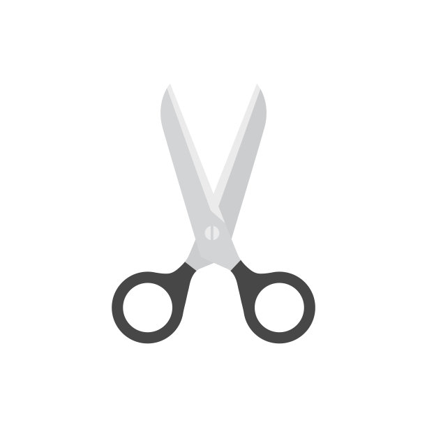 平剪，剪剪图标，矢量插图孤立在白色背景图片下载