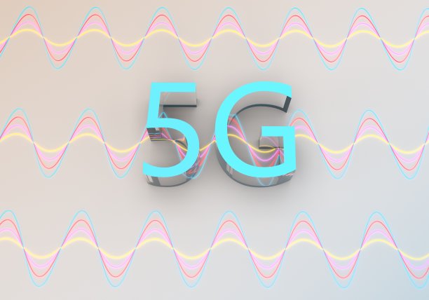 5G图标上方的蜂窝传输波-股票照片图片下载