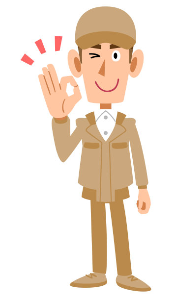 一个穿着工作服的男人的认可是好的图片下载