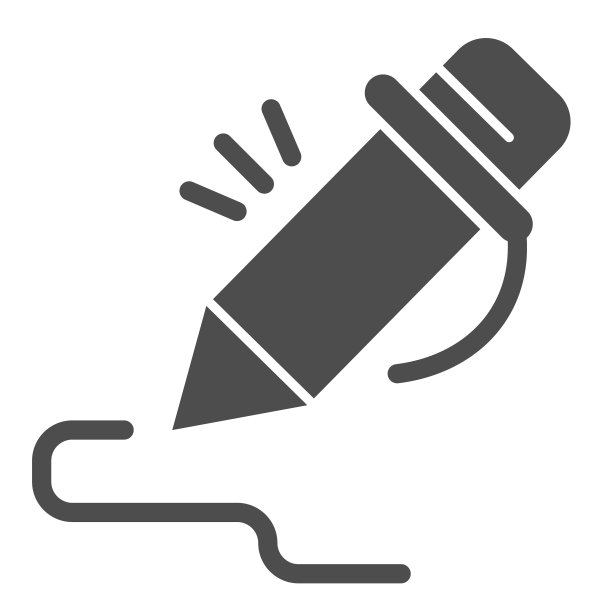 钢笔实心图标铅笔签名笔画艺术图片下载