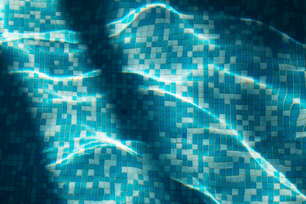 水游泳池无缝腐蚀纹理。马赛克图片下载