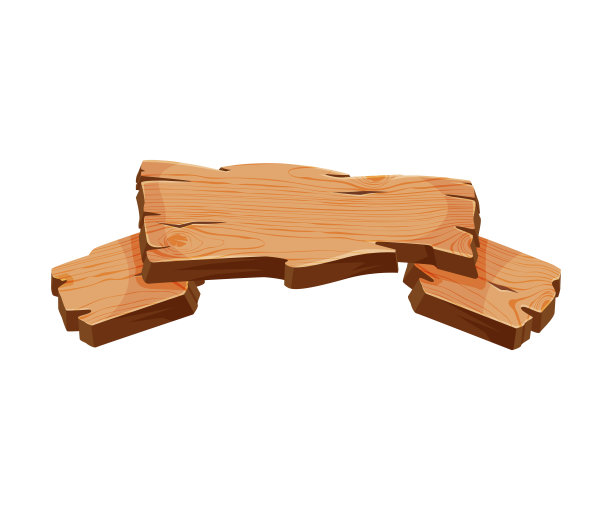 古董空白木招牌，旧木面板与地方为您的信息，自然纹理矢量插图图片下载