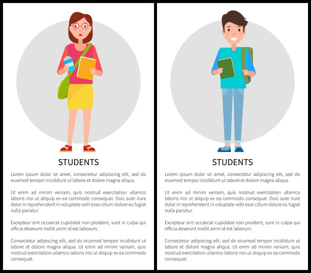 学生时尚学校女孩手提包男孩背包图片下载