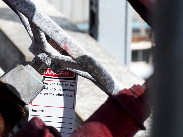 气体处理阀门隔离锁出标签，锁出图片下载