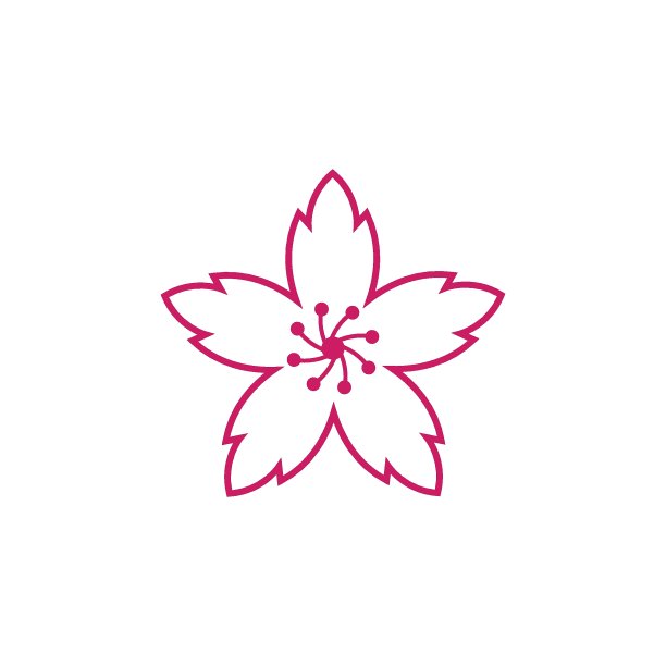 樱花矢量插画设计图片下载