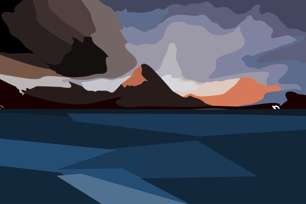 山中风景优美，云淡风轻图片下载