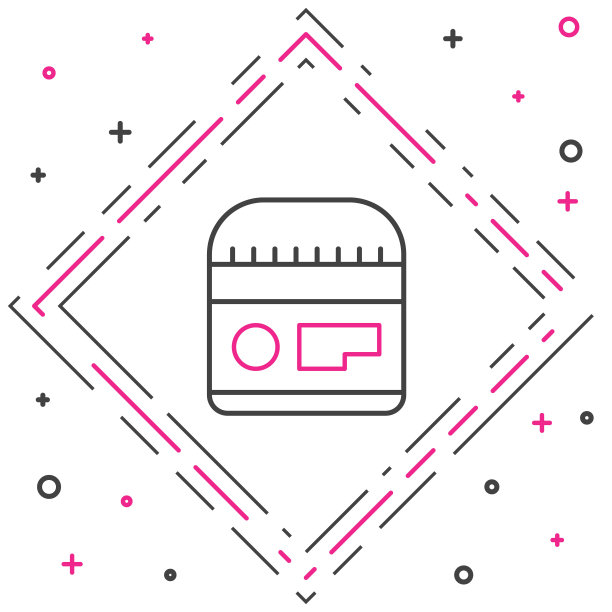 线霜或乳液化妆品管图标孤立在白色背景。男士身体护理产品。色彩斑斓的轮廓的概念。矢量图图片下载