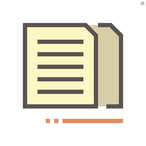 复制文档矢量图标设计，48X48像素完美和可编辑的描边。图片下载