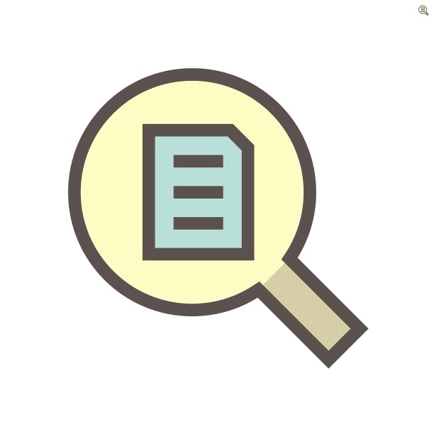 文档搜索矢量图标集设计，48X48像素完美，可编辑笔画。图片下载