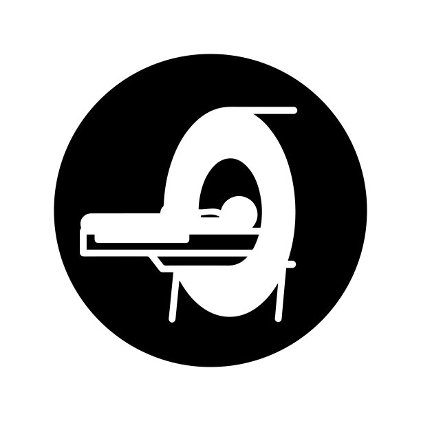 计算机断层扫描图标，黑色矢量图形图片下载