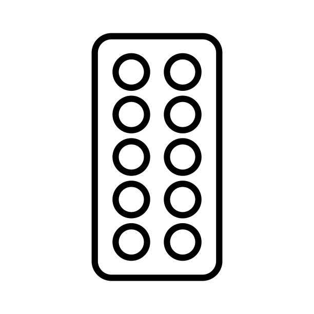 药片板矢量图标，医疗标志图片下载