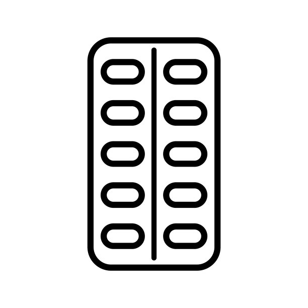 药丸条矢量图标。医学信号图片下载