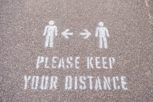社会距离的提醒图片下载