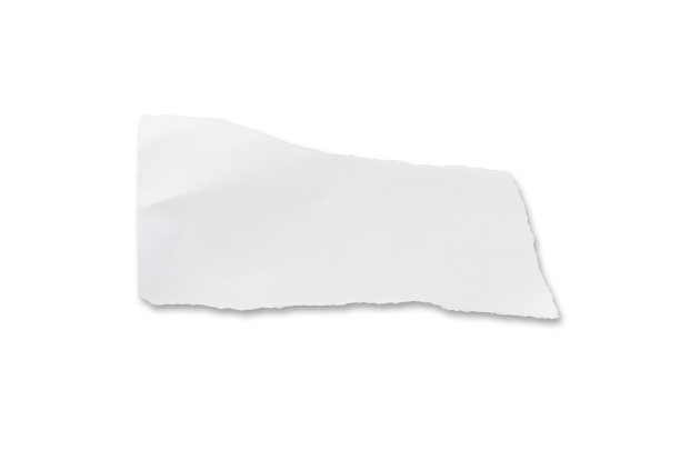 白色撕纸便笺纸，不同形状的纸片孤立在白色背景上，通过裁剪路径。图片下载