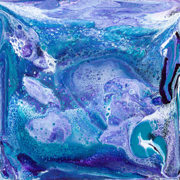 美丽的抽象背景。丙烯酸涂料。大理石纹理。图片下载