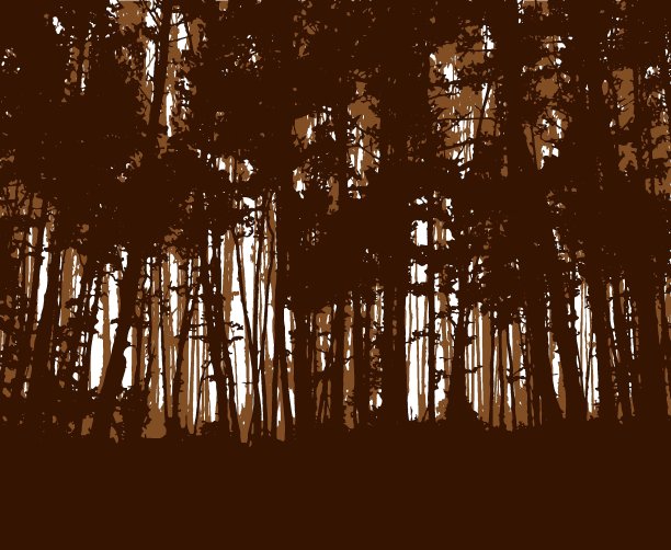 林地生态横幅。图片下载