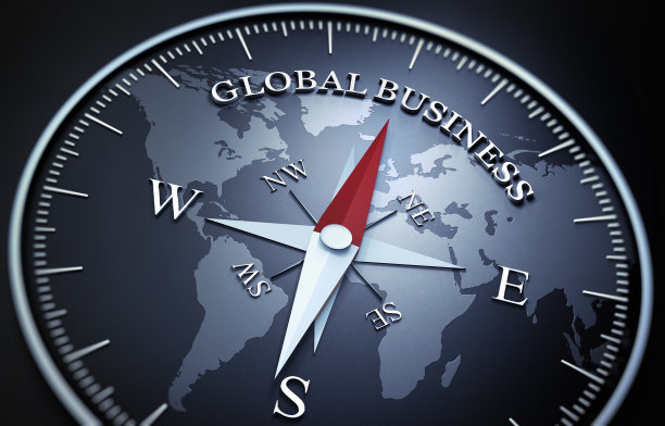 黑暗罗盘-概念全球业务图片下载