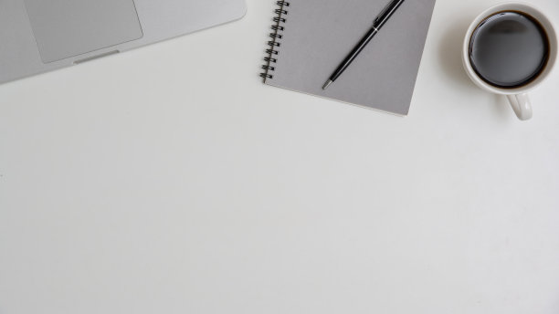 俯视图办公室桌子书桌图片下载