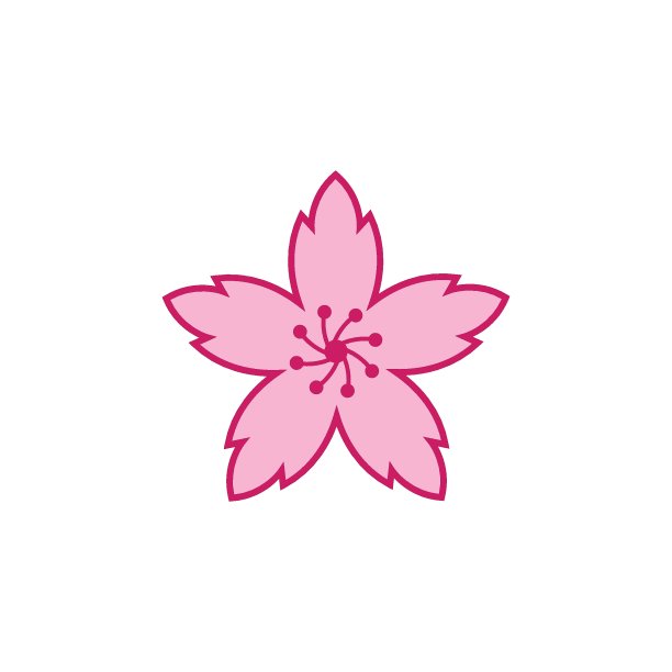 樱花矢量插画设计图片下载