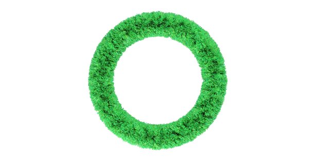 白色背景上的绿色圣诞花环图片下载