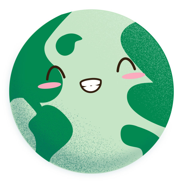 快乐地球星球卡通图片下载