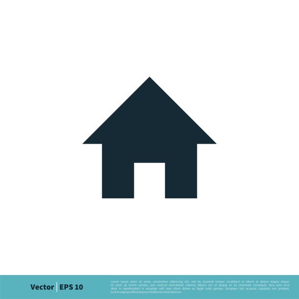 主页按钮图标矢量标志模板插图设计。向量EPS 10。图片下载