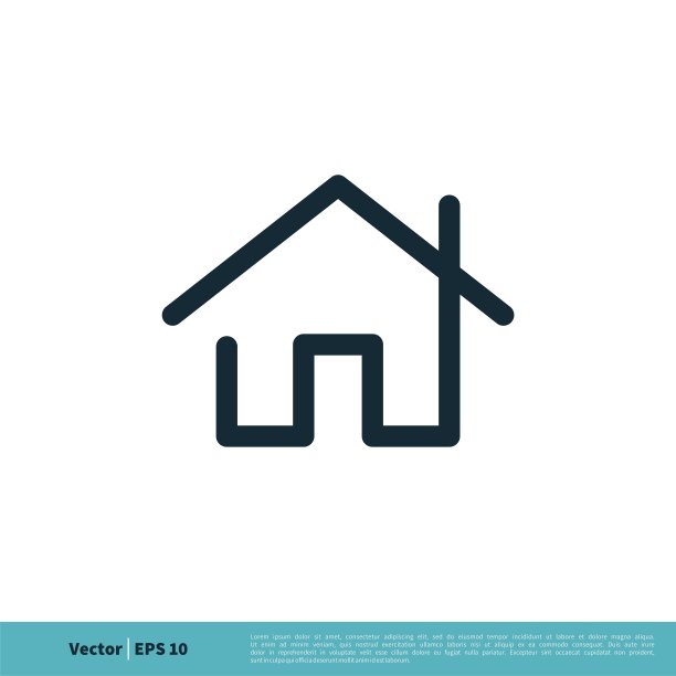 主页按钮图标矢量标志模板插图设计。向量EPS 10。图片下载