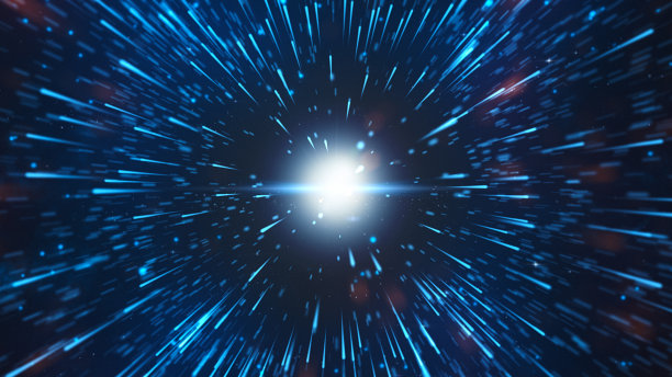 摘要发光条纹背景-闪光，烟花，圣诞节，高速，光速图片下载