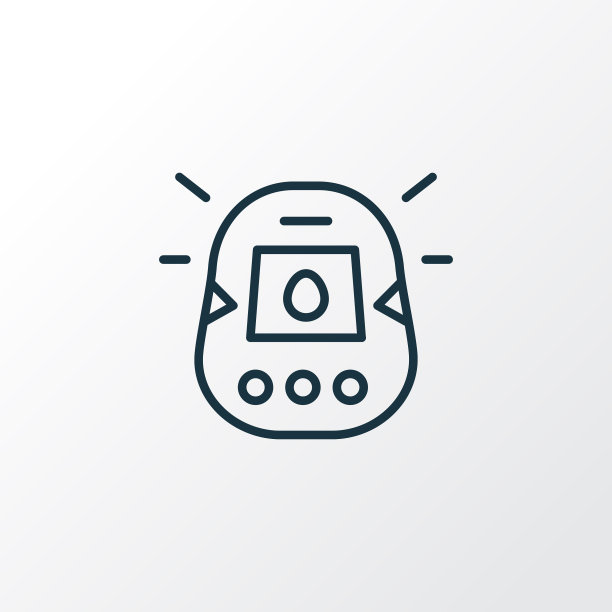 电子宠物标志线象征优质图片下载