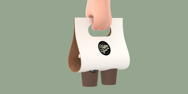 咖啡店3D插图图片下载