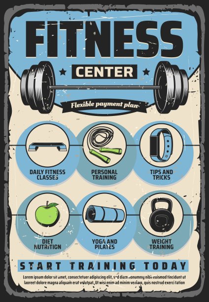 健身项目，健身器材和运动锻炼图片下载