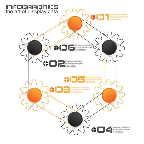 信息图表设计模板。想法显示信息，排名和统计。图片下载