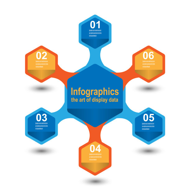 信息图表设计模板。想法显示信息，排名和统计。图片下载