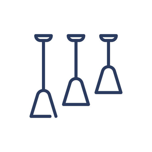 天花板灯细线图标图片下载