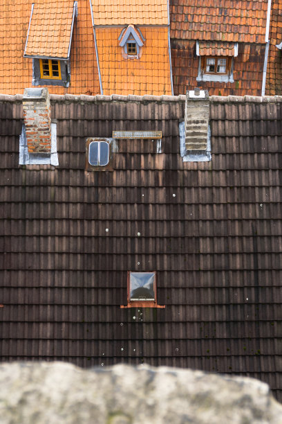 历史悠久的奎德林堡市中心图片下载