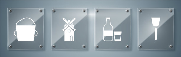 用抹刀将玻璃杯和牛奶放好图片下载