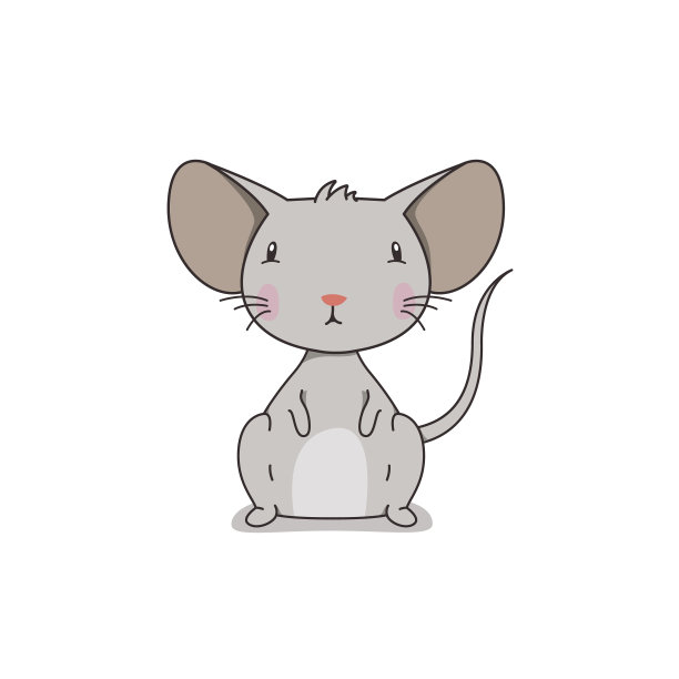 可爱的小矢量鼠标图片下载