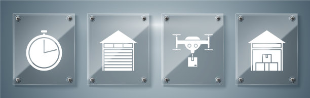 设置带包裹的仓库配送无人机图片下载