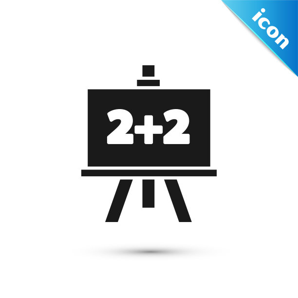 灰色黑板图标孤立在白色背景图片下载