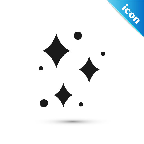 灰色闪耀星，有神奇的闪光粒子图片下载